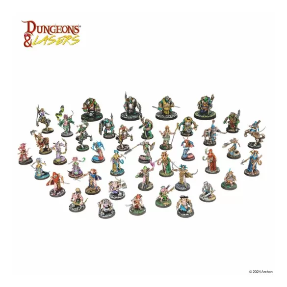 Dungeons & Lasers - Beastkin Hybrids: Playable Characters miniatűra készlet - EN