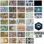 The Giant Book of Shadow Scar Battle Mats - EN-LBM061