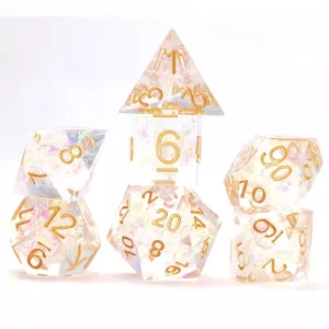 Sirius Dice - Sharp Fairy Dice Set Crystal-SDZ0014-10