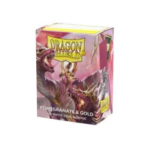 Dragon Shield Standard Matte Dual Sleeves Pomegranate & Gold (100 Sleeves)-AT-15065
