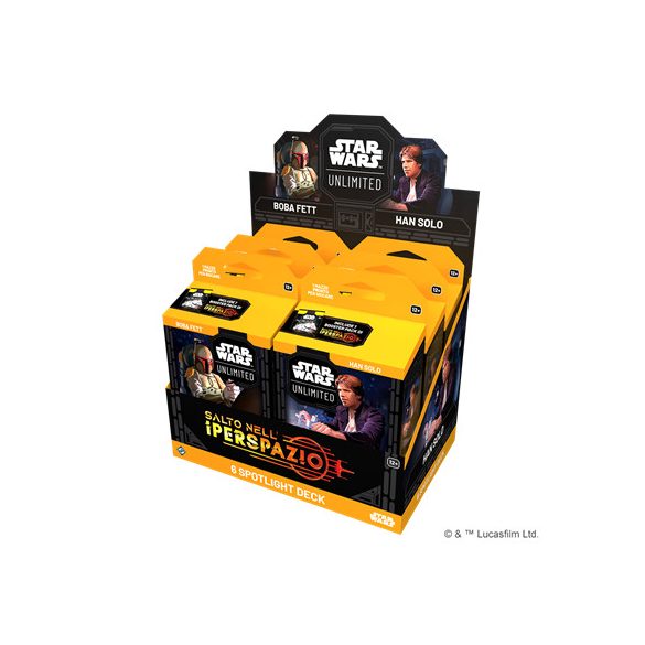 FFG - Star Wars: Unlimited - Jump to Lightspeed Spotlight Deck Display (6 Decks) - IT-SWH0410it