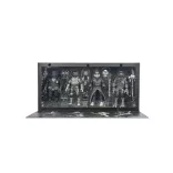 Universal Monsters x TMNT - 7” Scale Action Figure - 4 Pack Turtles Black & White-NE54468-01