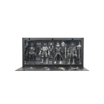 Universal Monsters x TMNT - 7” Scale Action Figure - 4 Pack Turtles Black & White-NE54468-01
