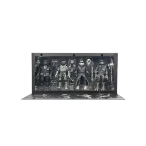 Universal Monsters x TMNT - 7” Scale Action Figure - 4 Pack Turtles Black & White-NE54468-01