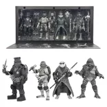 Universal Monsters x TMNT - 7” Scale Action Figure - 4 Pack Turtles Black & White-NE54468-01