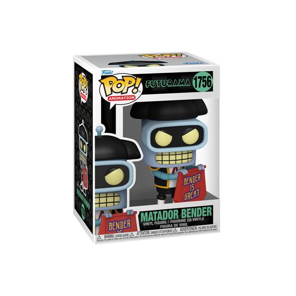 Funko POP! TV: Futurama S4 - Bender (Matador)-FK80080