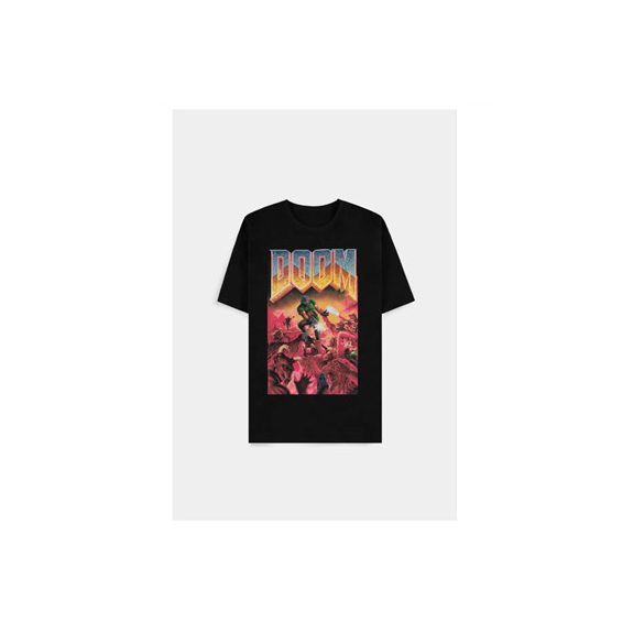 DOOM - Classic Boxart - Men's Short Sleeved T-shirt - Size XL-TS240007DOO-XL