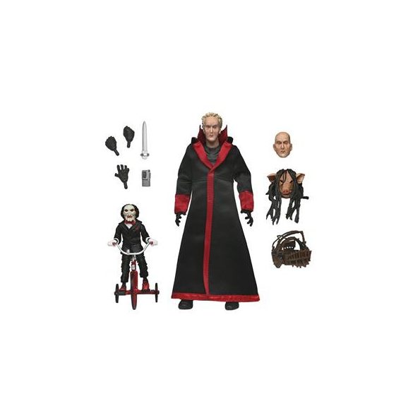Saw (Franchise) - 7” Scale Action Figure - Ultimate Jigsaw Killer (Black Robe)-NE60611-01