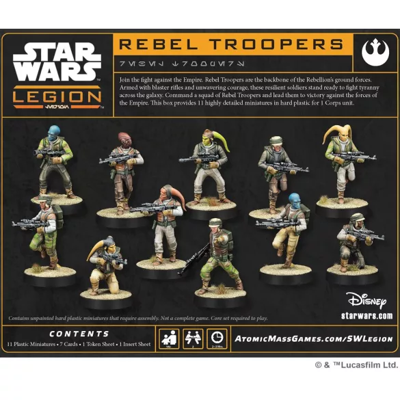 Star Wars Legion - Rebel Troopers - EN/DE/SP/FR-SWQ15