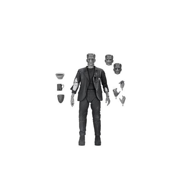 Universal Monsters 7” Scale Action Figure Ultimate Bride of Frankenstein Frankenstein’s Monster B&W-NE04883-01
