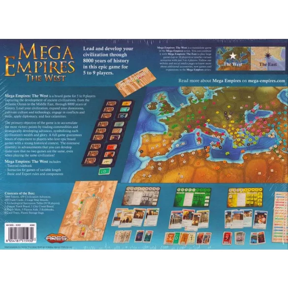 Mega Empires: The West társasjáték - angol kiadás