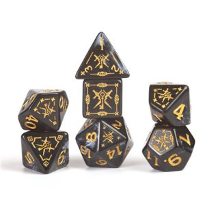 D&D Adventure Dice - Rogue: Black-SDZ2002-04