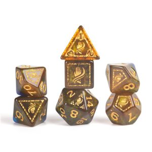 D&D Adventure Dice - Monk: Blue / Gold-SDZ2002-13
