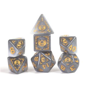 D&D Adventure Dice - Paladin: White / Grey-SDZ2002-14