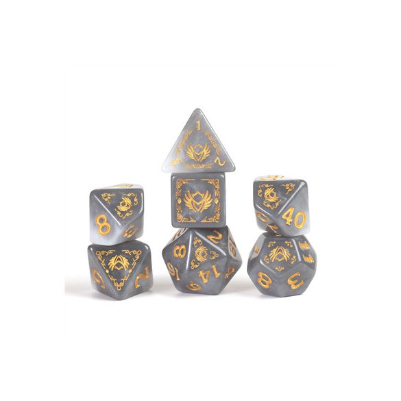 D&D Adventure Dice - Paladin: White / Grey-SDZ2002-14