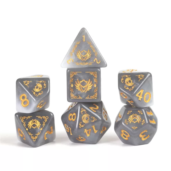 D&D Adventure Dice - Paladin: White / Grey-SDZ2002-14