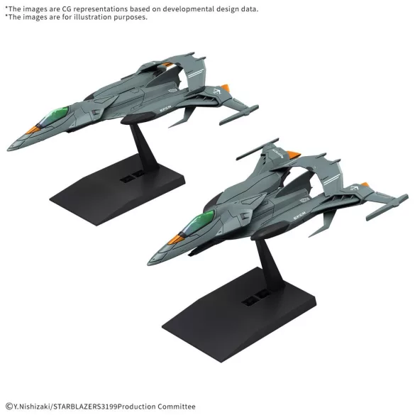 MECHA COLLECTION DX TRYAL TYPE SPACE FIGHTER ATTACK CRAFT COSMO PYTON [2 machine set]-MK68348
