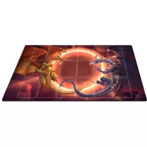 Neverrift TCG Playmat: Twin Dragons - prémium játékszőnyeg