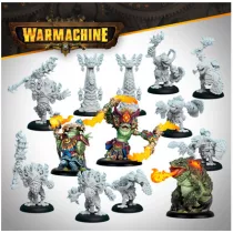 Warmachine: Southern Kriels Fire Tongue Warriors Command Cadre - EN miniatűra szett
