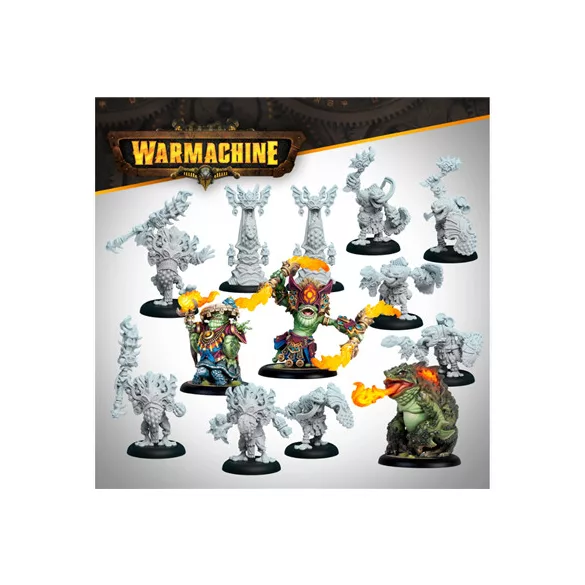 Warmachine: Southern Kriels Fire Tongue Warriors Command Cadre - EN-SFIK-SKR289