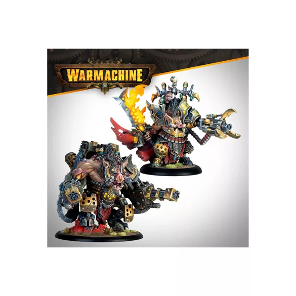 Warmachine: Emperor Carver Ultimus Esquire III & War Boar MMD47 - EN-SFIK-MER101
