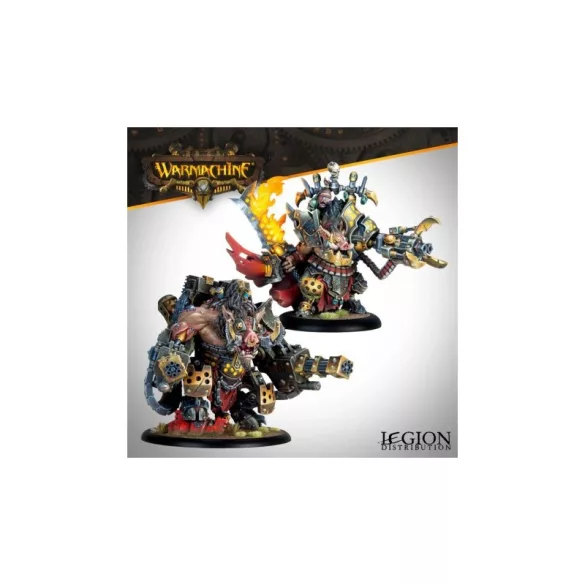 Warmachine: Emperor Carver Ultimus Esquire III & War Boar MMD47 miniatűr készlet - angol kiadás