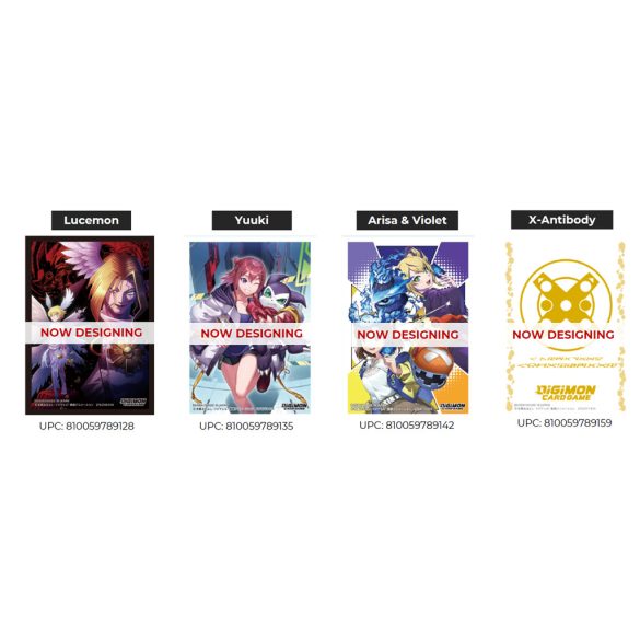 Digimon Card Game - Official Sleeves (4 Kinds Assortment) 2025 Ver.1.0 (12 Pieces)-9048571