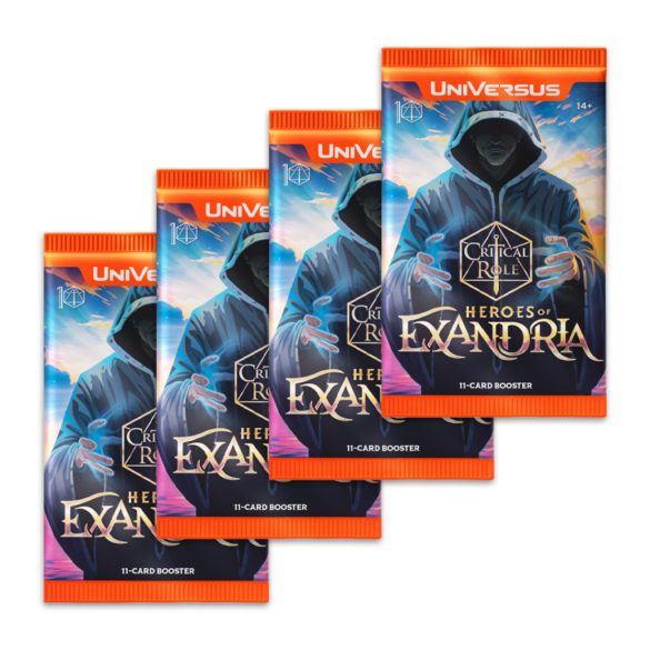 UniVersus CCG: Critical Role - Heroes Of Exandria Hanging Booster Display (48 packs) - EN-UVSCR02-HBD