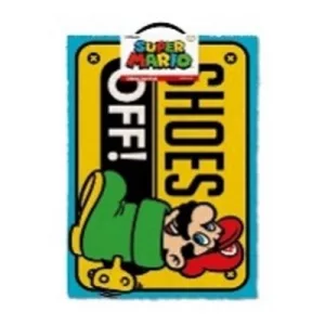 Super Mario - Door Mat - Shoes Off!-GP85125