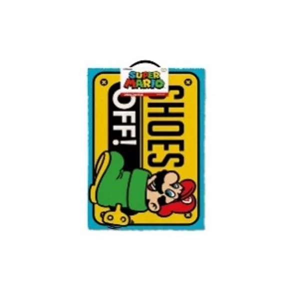 Super Mario - Door Mat - Shoes Off!-GP85125