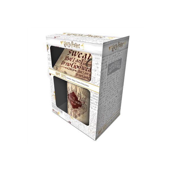 Harry Potter (Marauders Map) Mug, Coaster Keychain Gift Set-GP85145