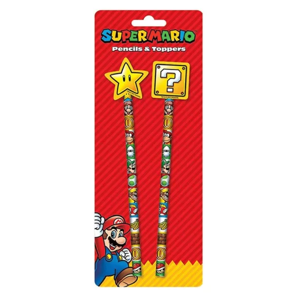 Super Mario (Core) Pencil Topper 2Pk – 2 darabos ceruzadísz szett
