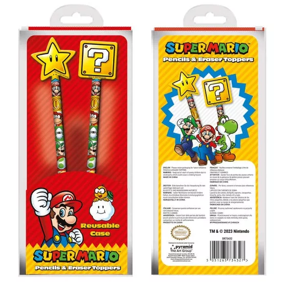 Super Mario (Core) Pencil Topper 2Pk – 2 darabos ceruzadísz szett