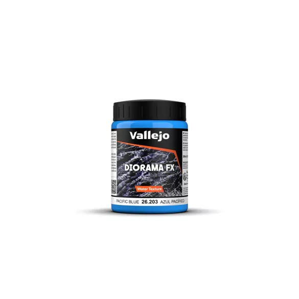Vallejo - Diorama FX Water Textures Pacific Blue 200 ml-26203