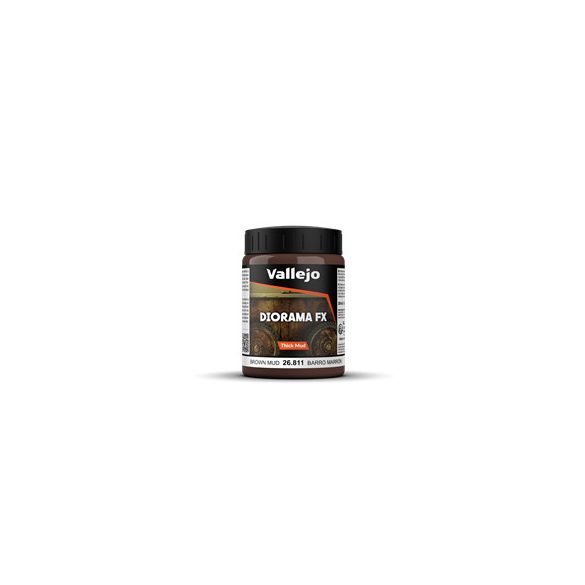 Vallejo - Diorama FX Thick Mud Textures Brown Thick Mud 200 ml-26811