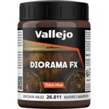 Vallejo - Diorama FX Thick Mud Textures Brown Thick Mud 200 ml-26811