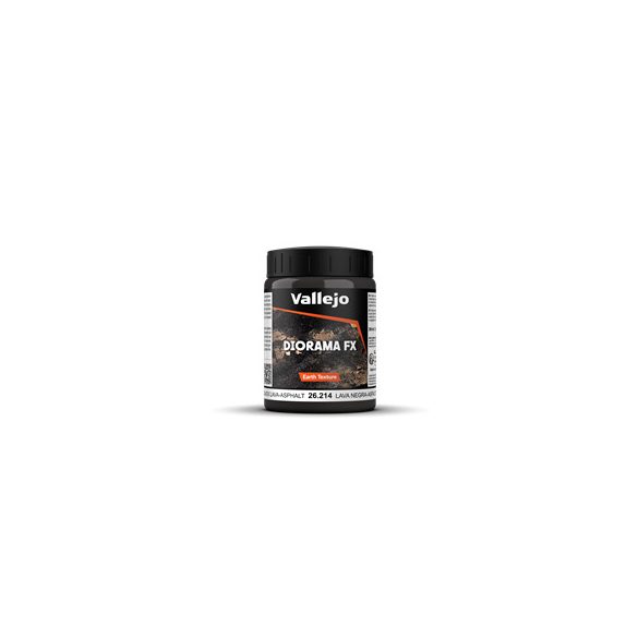 Vallejo - Diorama FX Earth Textures Black Lava-Asphalt 200 ml-26214