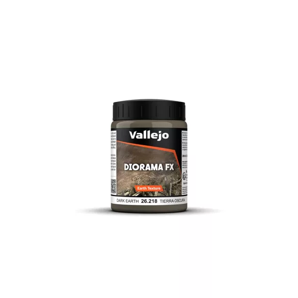 Vallejo - Diorama FX Earth Textures Dark Earth 200 ml-26218