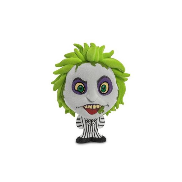 Beetlejuice Beetlejuice (2024) - Bhunny Flocked 4” Stylized Figures - Beetlejuice (Striped Suit)-KR18618-01