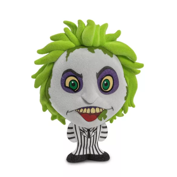 Beetlejuice Beetlejuice (2024) Bhunny flocked 10 cm figura - Beetlejuice csíkos öltönyben