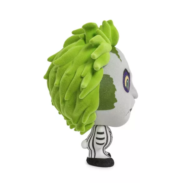 Beetlejuice Beetlejuice (2024) Bhunny flocked 10 cm figura - Beetlejuice csíkos öltönyben