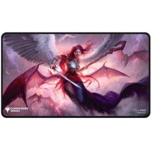 UP - Commander Series Release 5 3-Color Wedge Q1 2025 Black Stitched Playmat Kaalia Fan Vote for MTG-38477