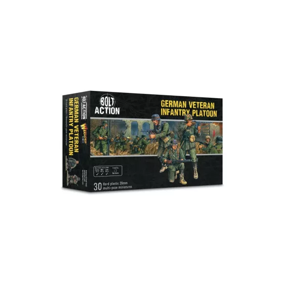 Bolt Action - German Veteran Infantry Platoon miniatűra készlet - angol kiadás