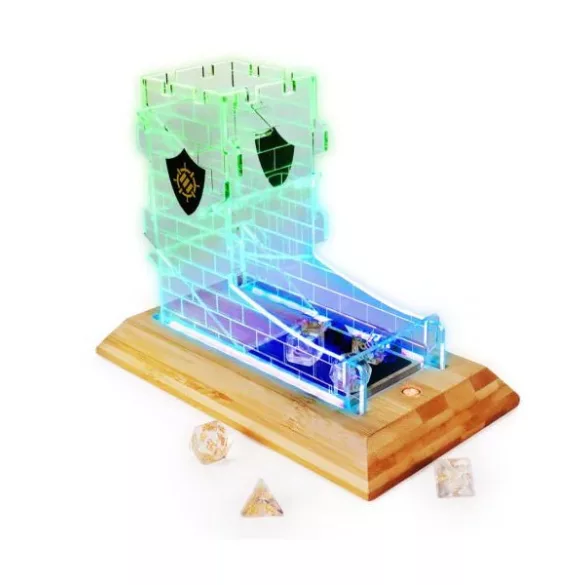 Enhance Gaming - LED Dice Tower and 7pc Clear Dice Set-ENTTADL100CLEW
