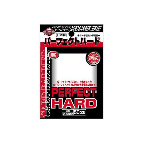 KMC Standard Sleeves - Perfect Hard (50 Sleeves)-KMC1652