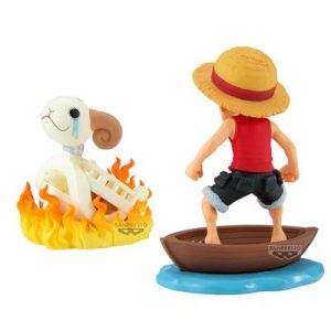 ONE PIECE WORLD COLLECTABLE FIGURE LOG STORIES-MONKEY.D.LUFFY & GOING MERRY--BP28928P