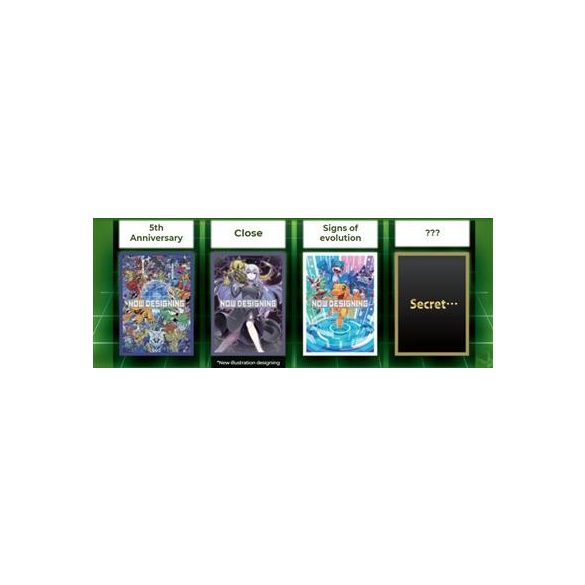 Digimon Card Game - Official Sleeves (4 Kinds Assortment) 2025 Ver.2.0 (12 Pieces)-9050841