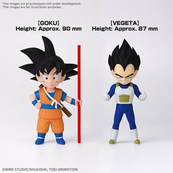 DRAGON BALL DAIMA MODEL KIT SON GOKU (MINI) & VEGETA (MINI)-MK68386