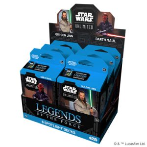FFG - Star Wars: Unlimited - Legends of the Force Spotlight Deck Display (6 Decks) - EN-SWH0510en