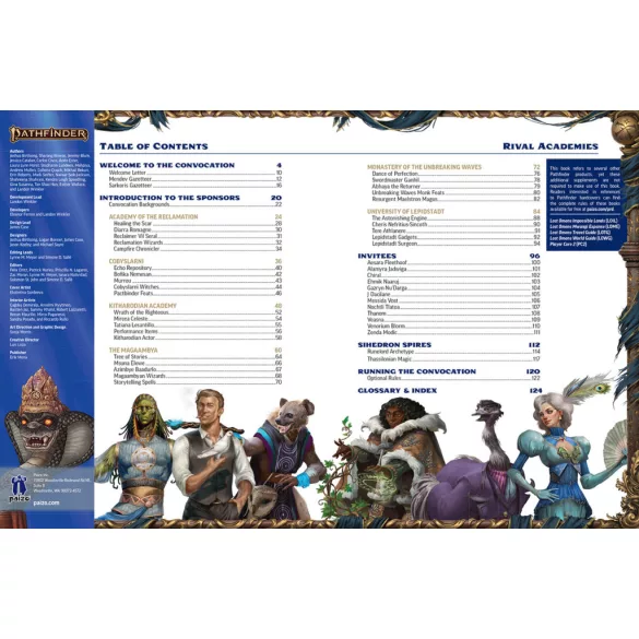 Pathfinder Lost Omens Rival Academies Special Edition (P2) - EN-PZO13004-SE